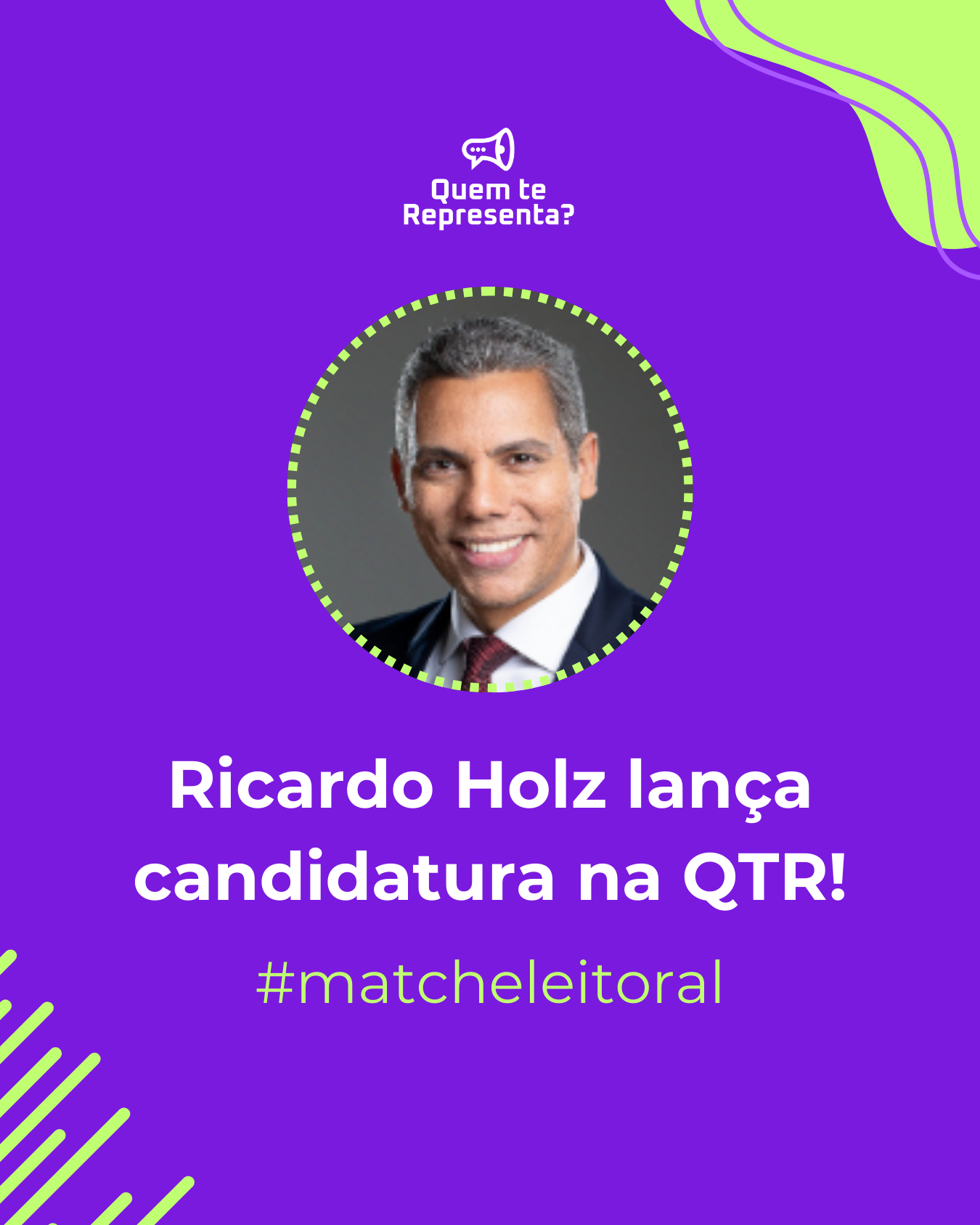 Ricardo Holz lança candidatura a vereador na QTR!